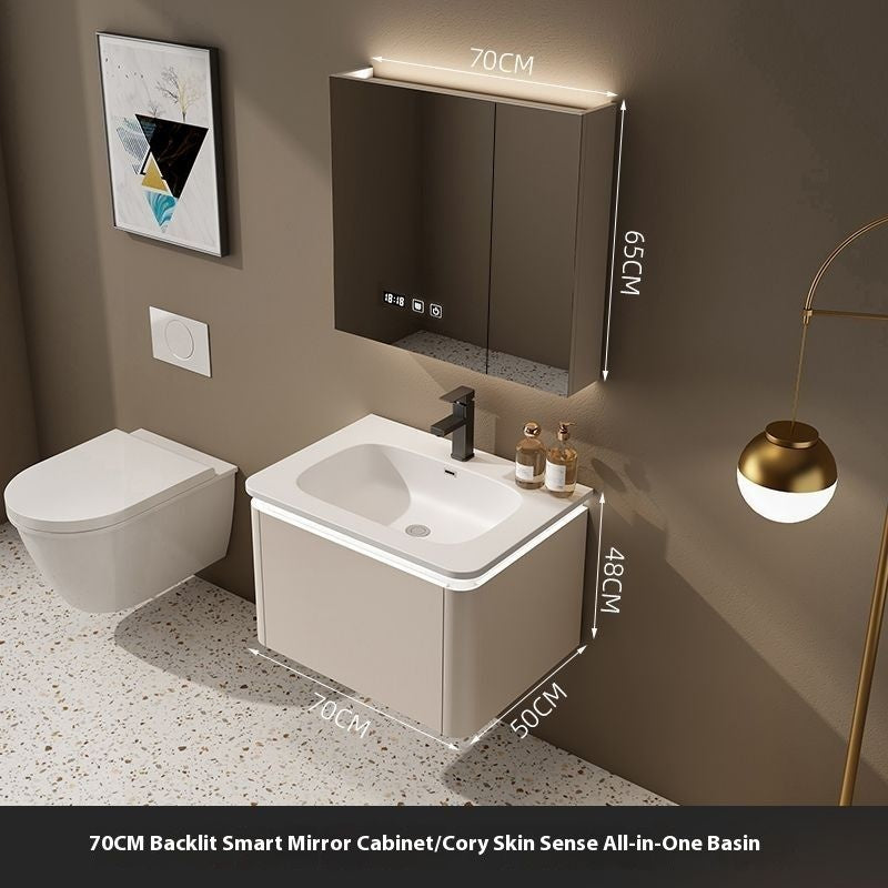 QW- Cream Style Storage Smart Mirror Cabinet in the Bathroom