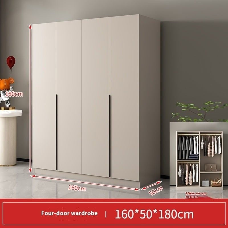 Italian Style Home Bedroom Wardrobe Cream Wind Simple Main Small Elegant Storage Cabinet Light