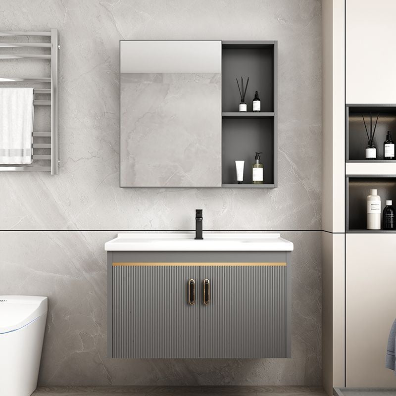 Kabinet Penyimpanan Aluminium QW- Cermin Pintar di Bilik Mandi, Singki Bilik Mandi 