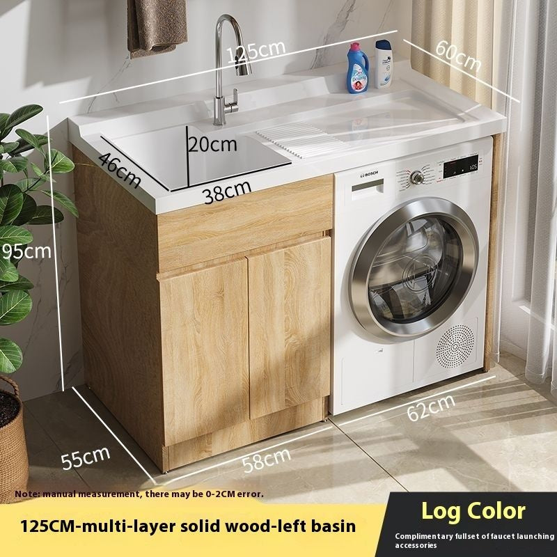 QW- Bathroom cabinet and bathroom sink set