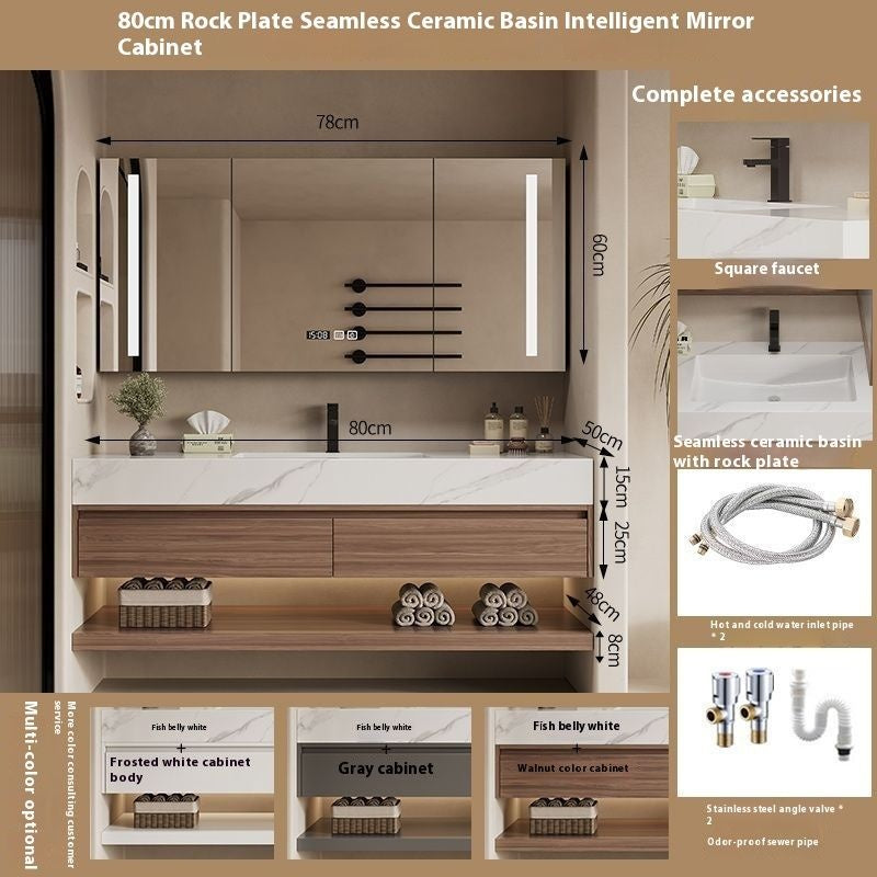 QW- Custom-made Storage Cabinet Smart Mirror in the Bathroom, Bathroom Sink Set