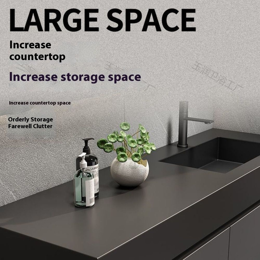 QW- Custom-made Real Wood Storage Cabinet Smart Mirror Sink in the Bathroom