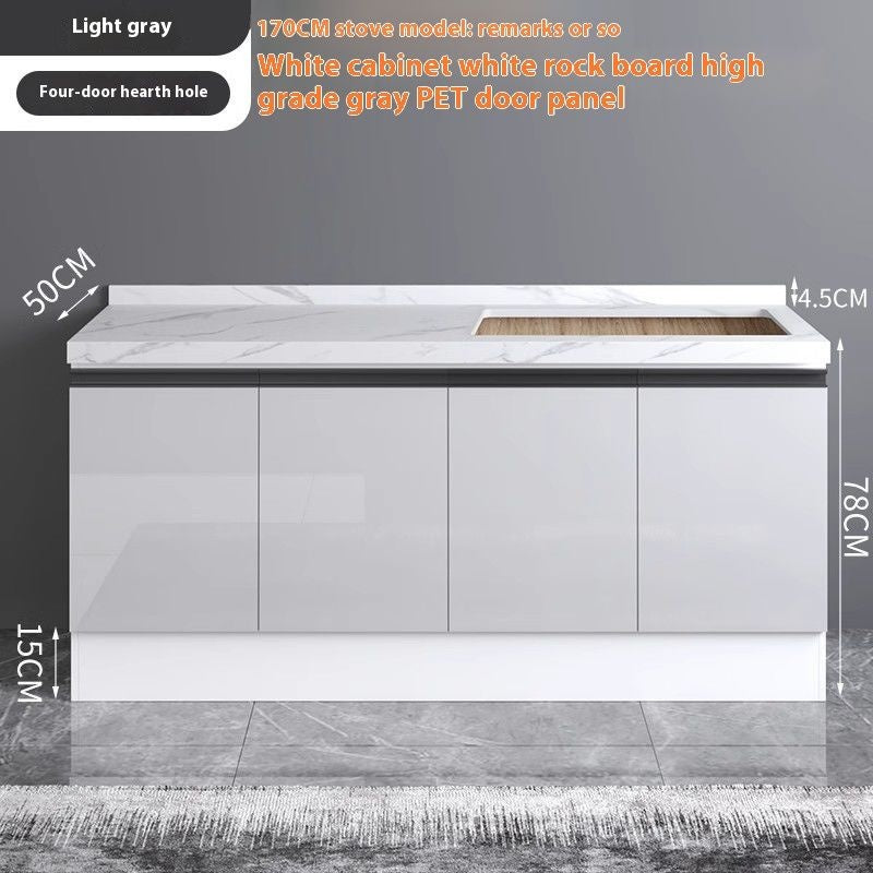 QW- Aluminum Alloy Kitchen Storage Cabinet with Free Sink
