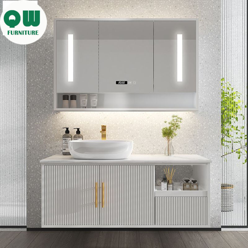 Kabinet Penyimpanan Cermin Pintar QW- Bilik Mandi 