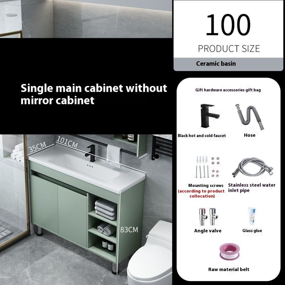 QW- Kabinet simpanan paling sempit Cermin pintar di bilik mandi Set sinki bilik mandi 