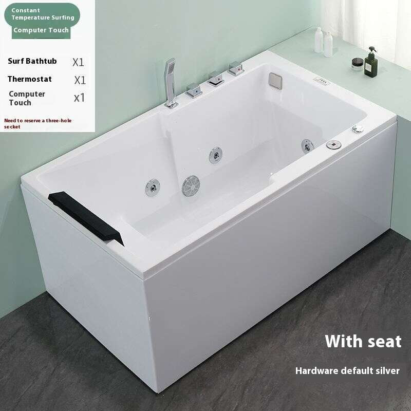 QW- Acrylic Spa Bathtub, Heated Bathtub