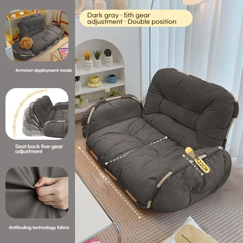 Tatami Jati Bilik Tidur Berkembar Balkoni Ruang Tamu Sofa Kecil Kerusi Malas