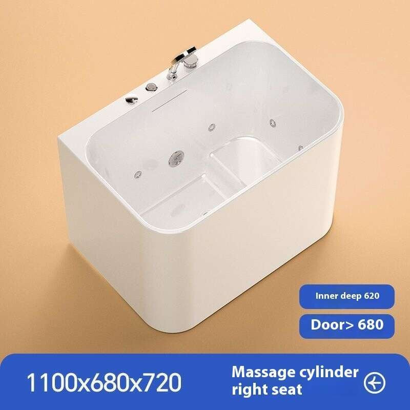 QW- Small Acrylic Spa Heating Bathtub
