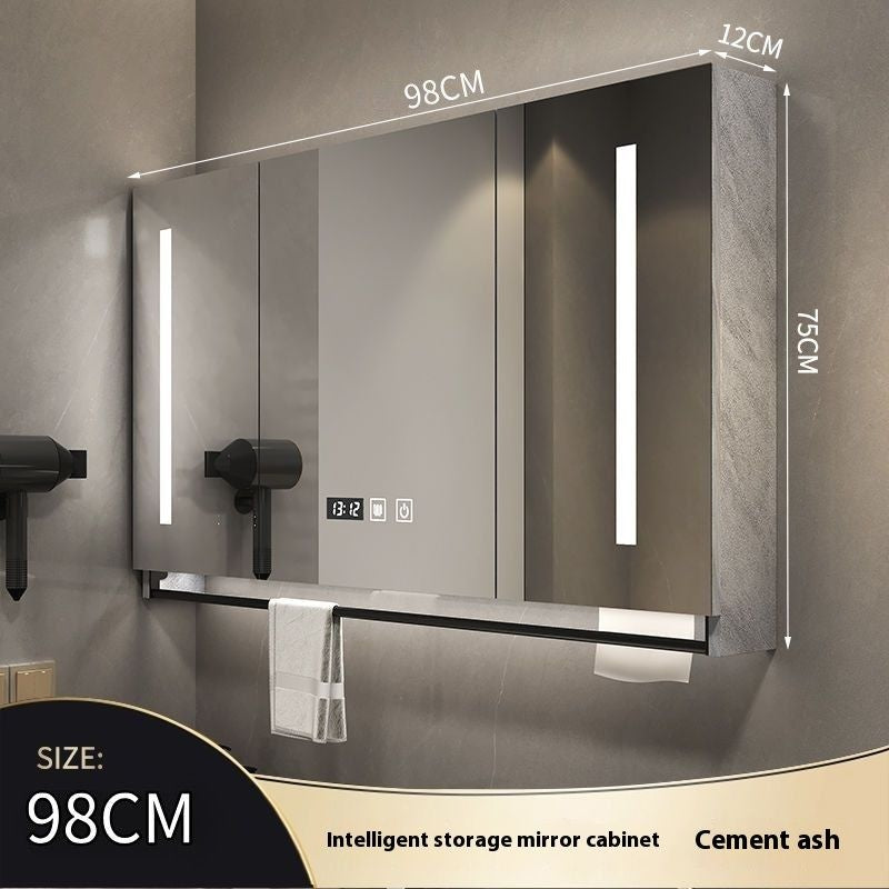 QW- Made of Real Wood Smart Mirror in the Bathroom Storage Cabinet