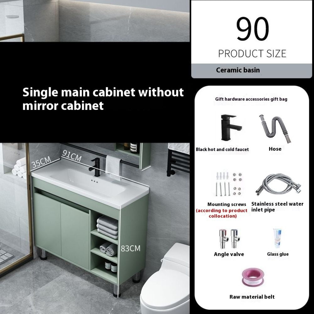 QW- Kabinet simpanan paling sempit Cermin pintar di bilik mandi Set sinki bilik mandi 