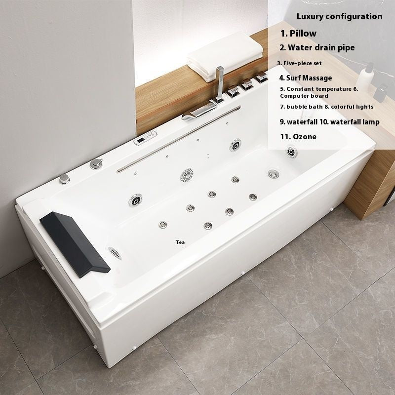 QW- Wave Massage Acrylic Home Bathtub