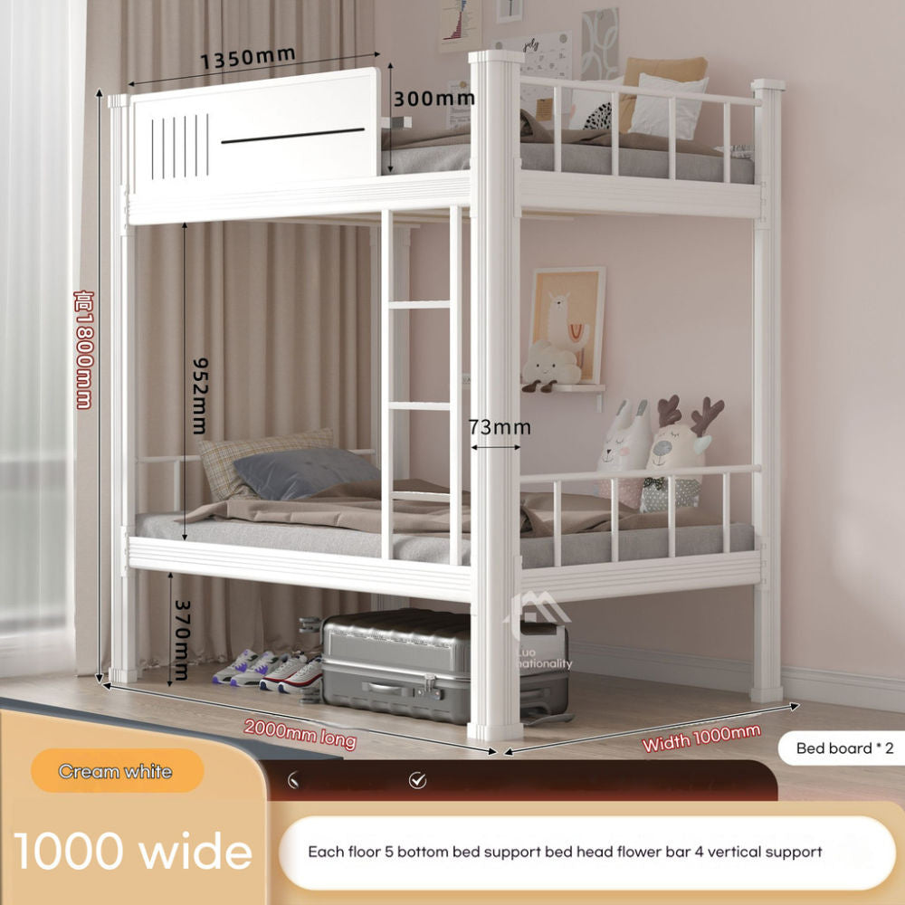 Upper bunk upper lower double beds, apartment shelves, high and low steel shelves