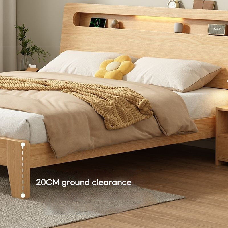 Drawer Storage Solid Wood 1.8 Meter Modern Simple Double Bedroom 1.2m1.5 Single Bed Frame