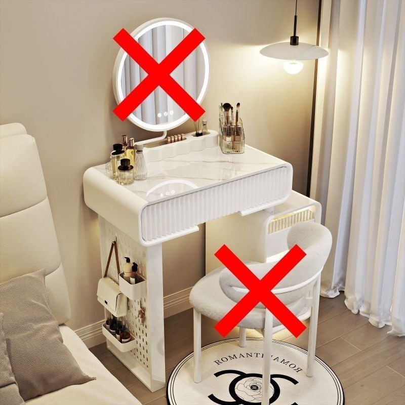 Bedroom Modern Simple Storage Cabinet Solid Wood Dressing Table