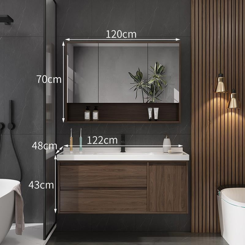 Set Singki Bilik Mandi Kabinet Cermin Penyimpanan QW- 