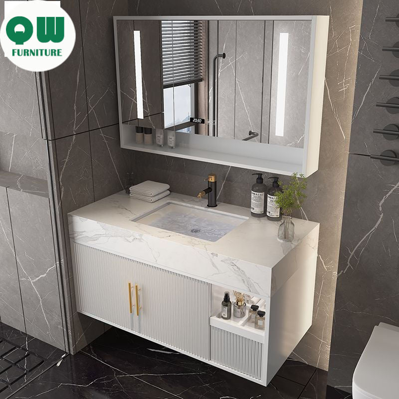 Kabinet Penyimpanan Cermin Pintar QW- Bilik Mandi 