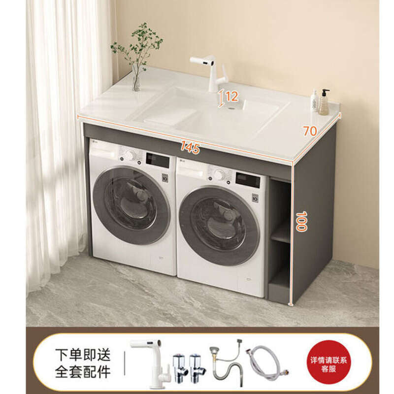 Set sinki bilik mandi aluminium QW- Kabinet simpanan bilik mandi Penyesuaian diterima 