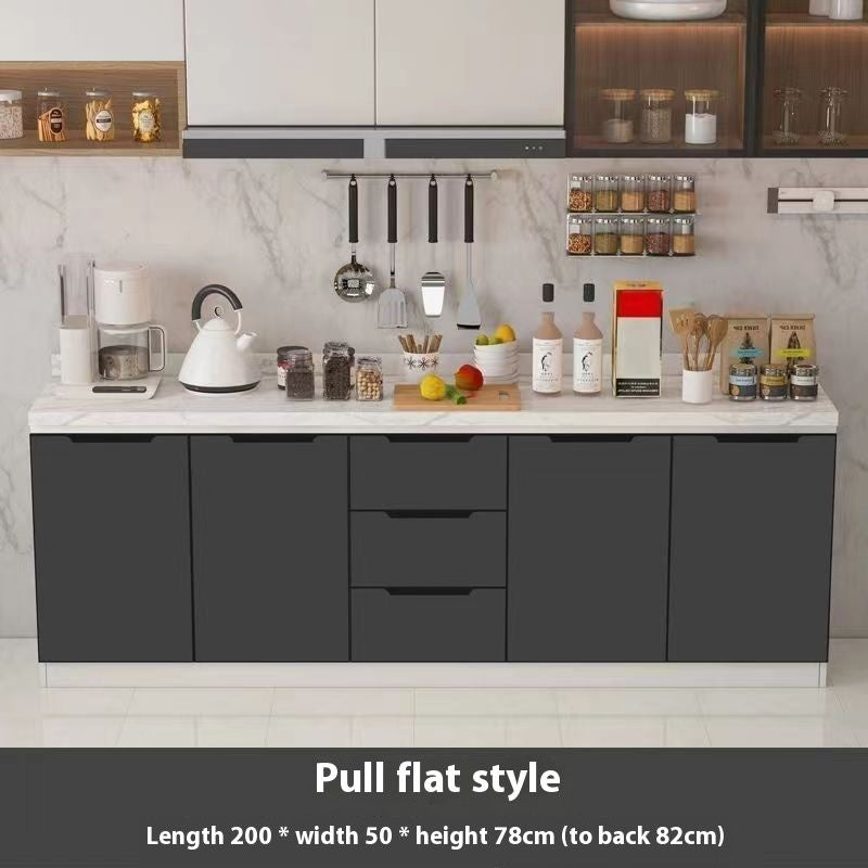 QW- Aluminum Alloy Kitchen Storage Cabinet with Free Sink