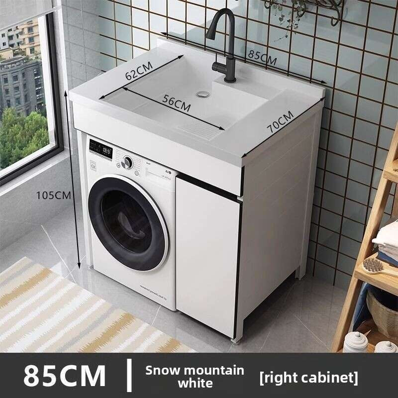 Set sinki bilik mandi aluminium QW- Kabinet simpanan bilik mandi 