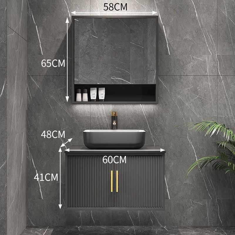 QW- Smart Bathroom, Mirror Bathroom Storage Cabinet, Basin Set