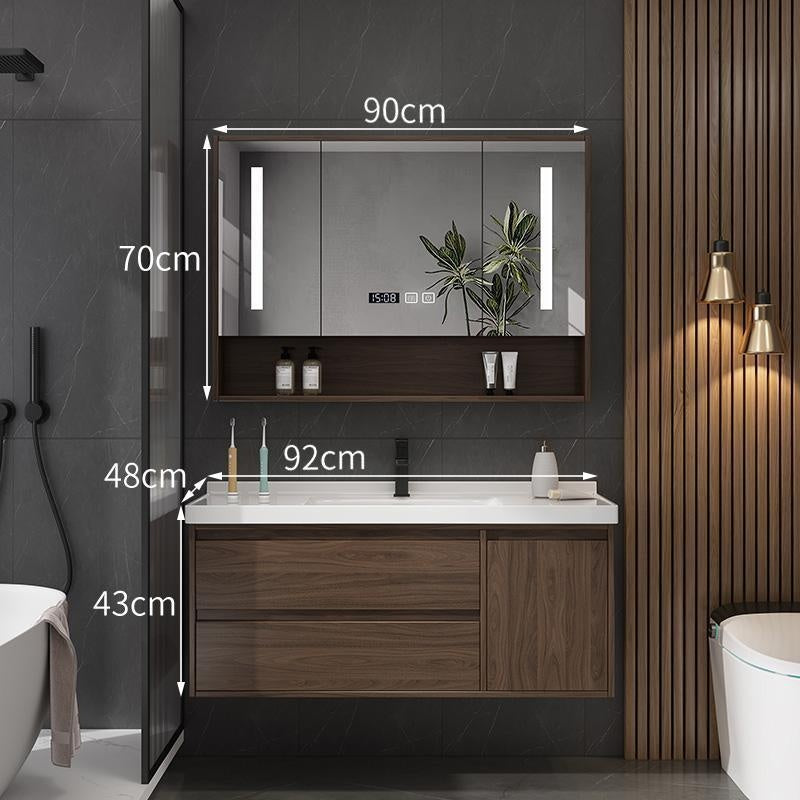 Set Singki Bilik Mandi Kabinet Cermin Penyimpanan QW- 