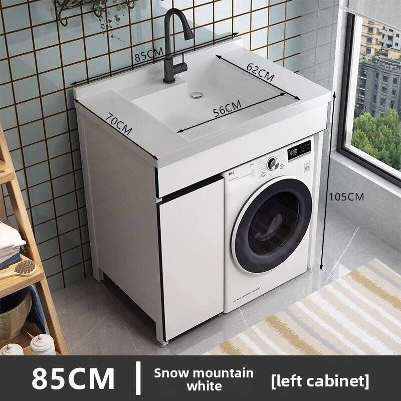 Set sinki bilik mandi aluminium QW- Kabinet simpanan bilik mandi 