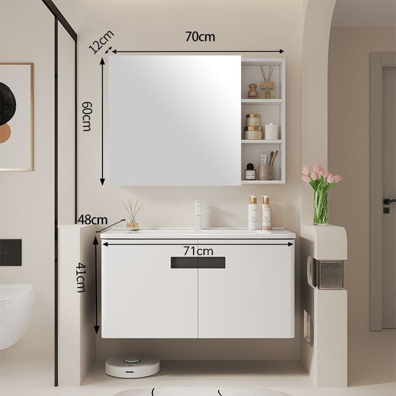 Aluminium aloi QW membuat kabinet simpanan untuk bilik mandi, kabinet cermin dan set sinki. 