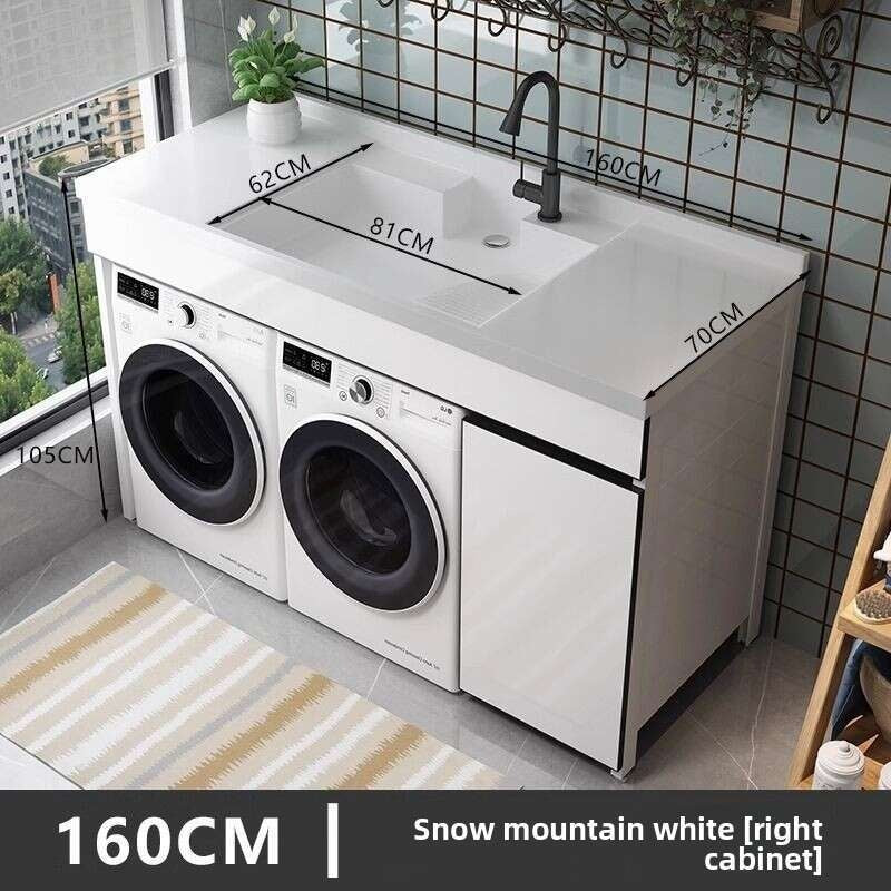 Set sinki bilik mandi aluminium QW- Kabinet simpanan bilik mandi 
