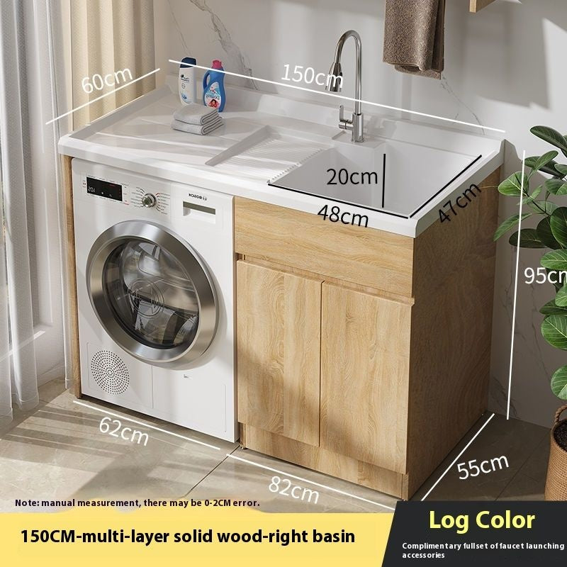 QW- Bathroom cabinet and bathroom sink set
