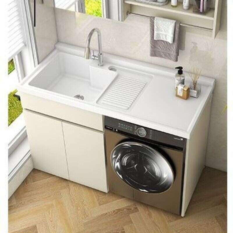 Set Singki Bilik Mandi Kabinet Penyimpanan QW- dengan Paip 