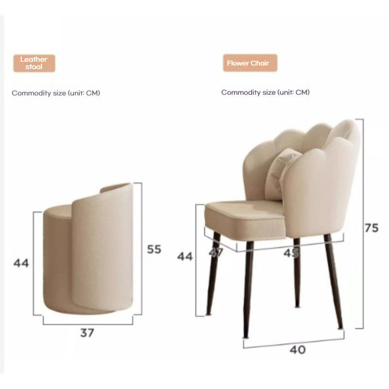Bedroom Cream Wind Premium Makeup Cabinet Foldable Dressing Table