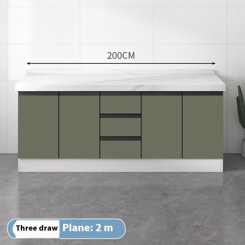 QW- Kabinet simpanan dapur, meja kerja dengan sinki
