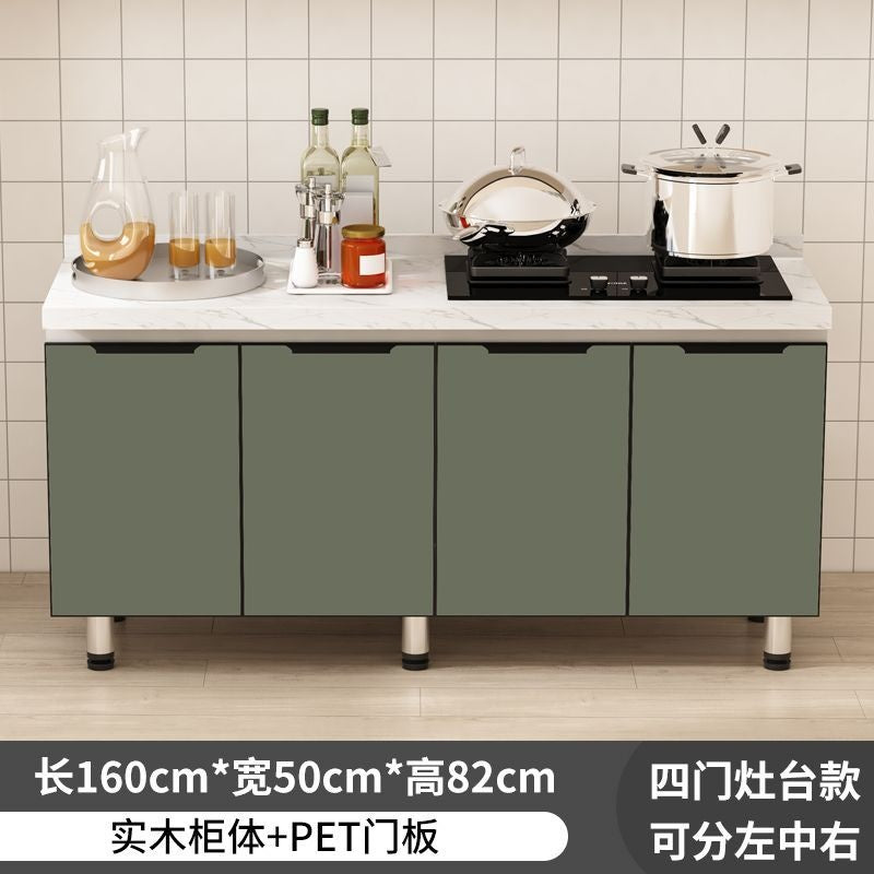 QW- Kabinet dapur, meja kerja pulau, kabinet simpanan dapur 