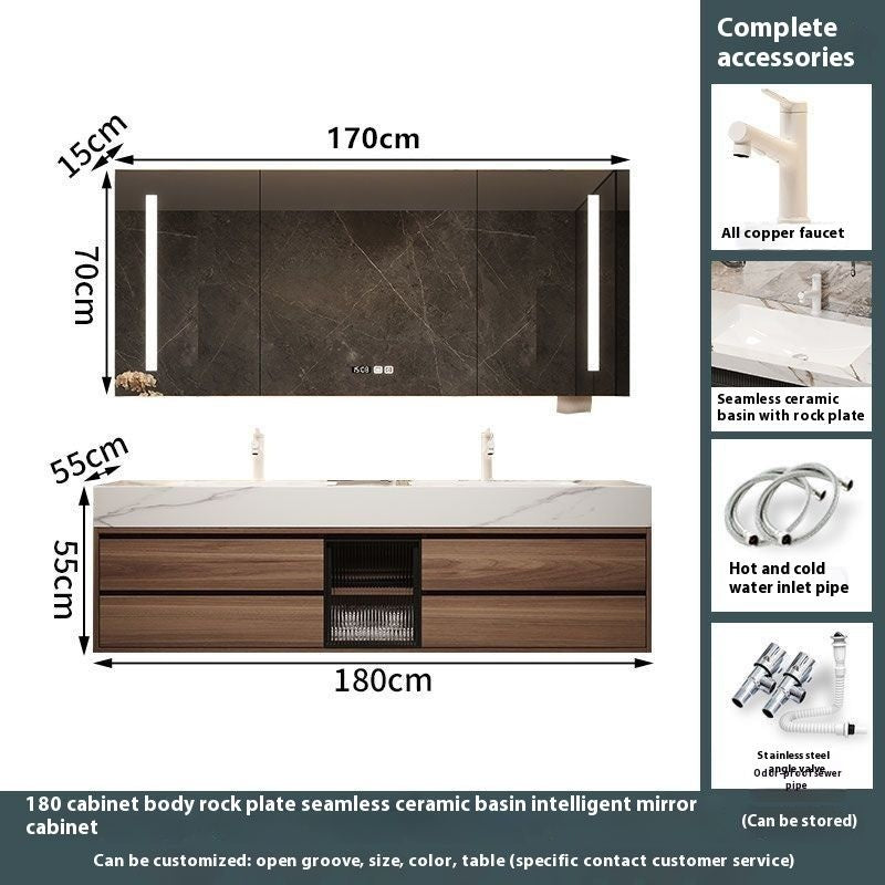 QW- Custom-madeBathroom CounterBathroom Storage CabinetSmart Mirror CabinetBathroom Basin