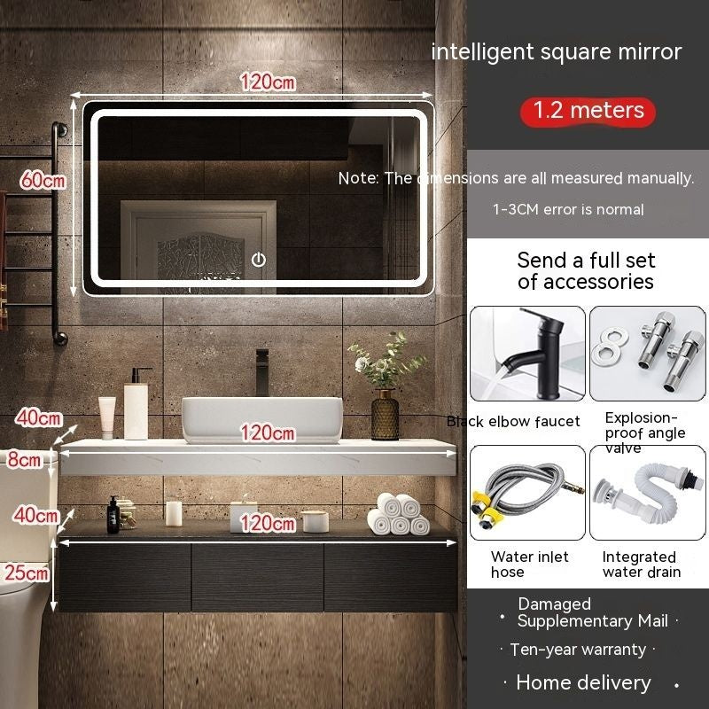 Set Singki QW- Kabinet Penyimpanan Bilik Mandi Cermin Pintar 