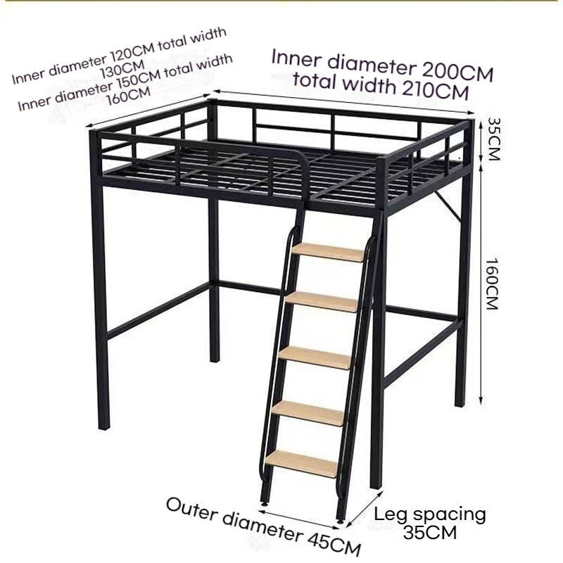 Upper tables, overhead thick floors, apartment upper and lower bunk beds, steel frames