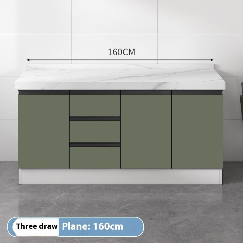 QW- Kabinet simpanan dapur, meja kerja dengan sinki