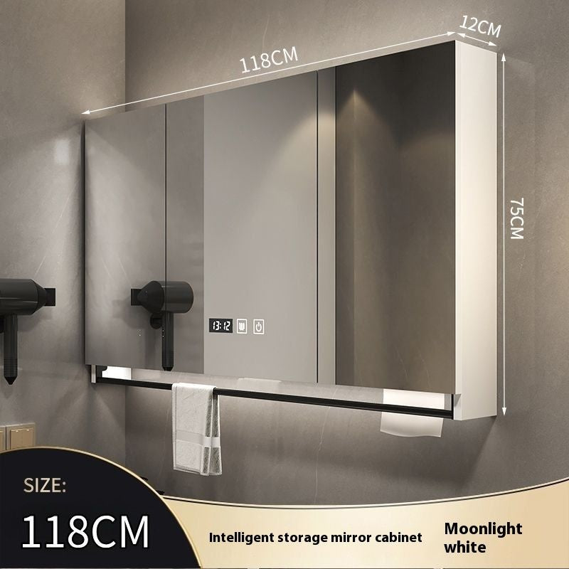 QW- Made of Real Wood Smart Mirror in the Bathroom Storage Cabinet