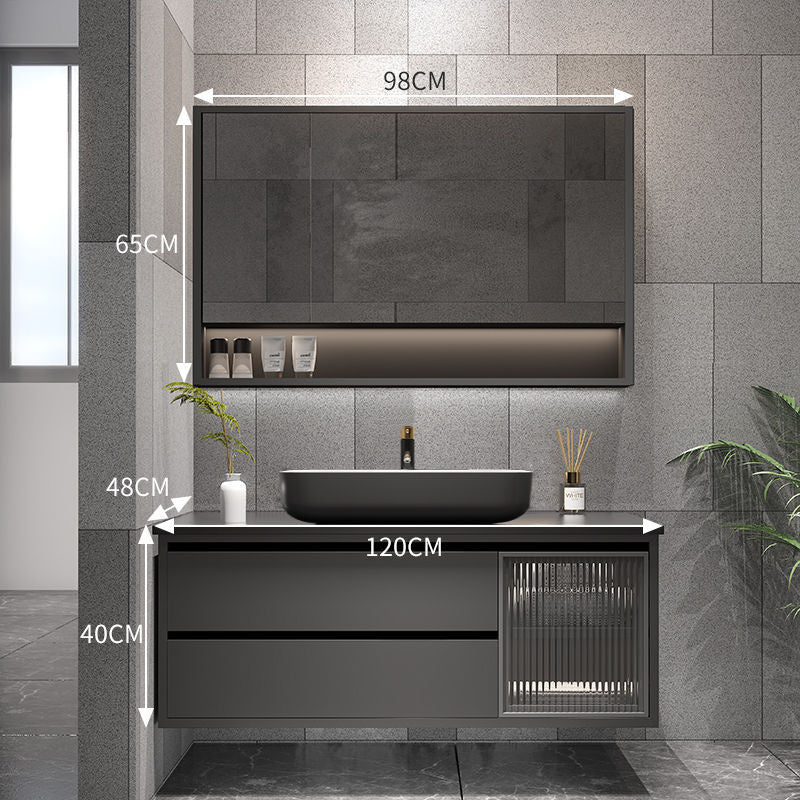 QW- Bathroom Set with Sink and Mirror, Smart Mirror Cabinet