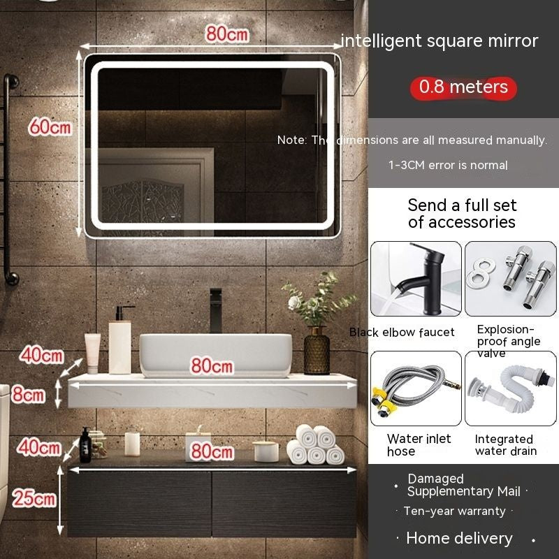 Set Singki QW- Kabinet Penyimpanan Bilik Mandi Cermin Pintar 