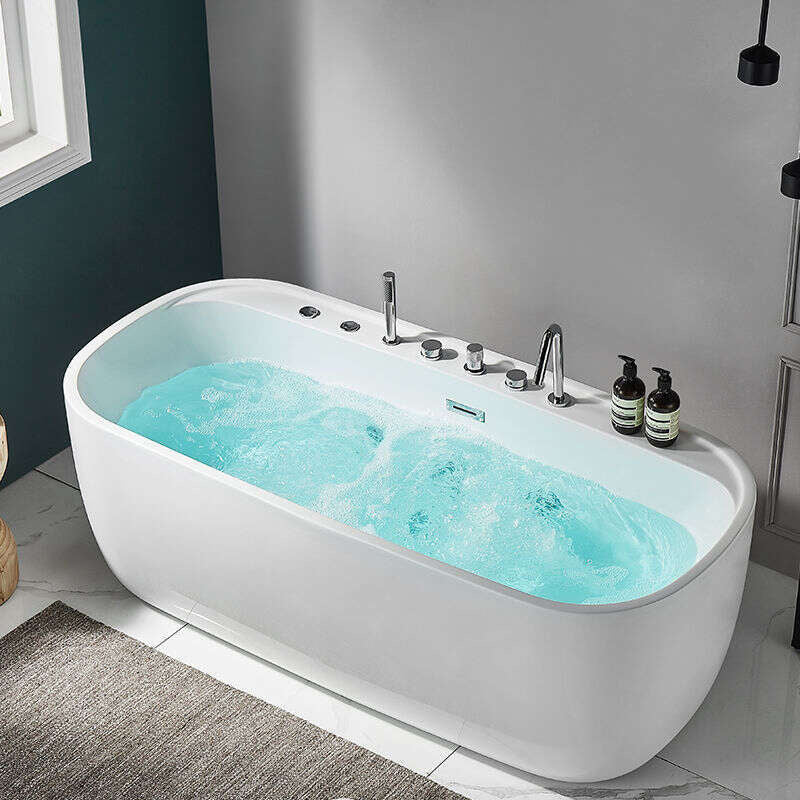 Tab Mandi Sistem Pemanasan Berterusan Spa Akrilik QW- 