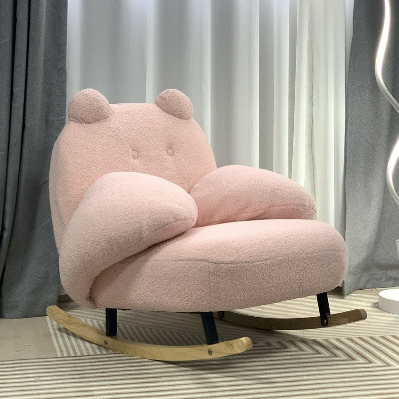 Ruang Tamu Goyang Tunggal Angin Krim Kerusi Beruang Kecil Sofa Bilik Tidur Riadah
