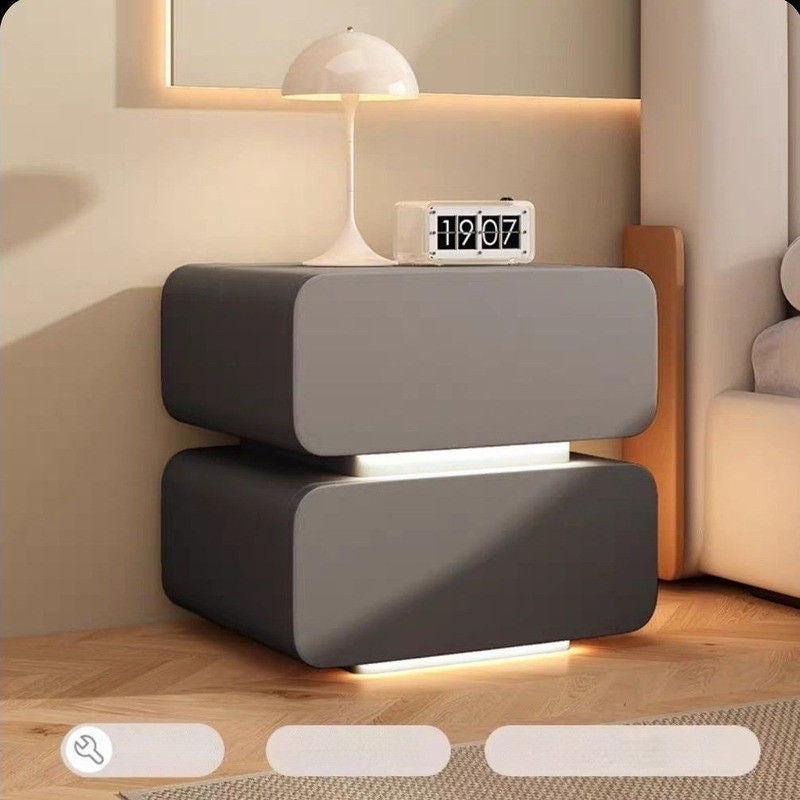 Table, Simple Modern Solid Wood Headboard Household Bed Storage Cabinet, Small Bedside Cabinet for Bedroom