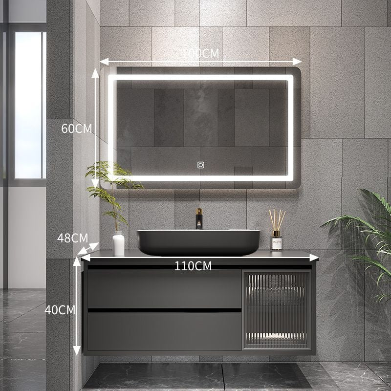 QW- Bathroom Set with Sink and Mirror, Smart Mirror Cabinet