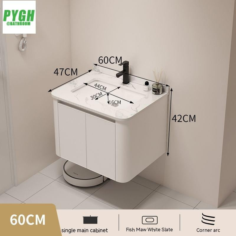 QW- Basin space aluminum integrated basin cabinet, bathroom mirror, storage cabinet