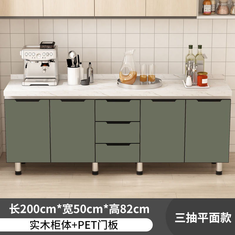 QW- Kabinet dapur, meja kerja pulau, kabinet simpanan dapur 