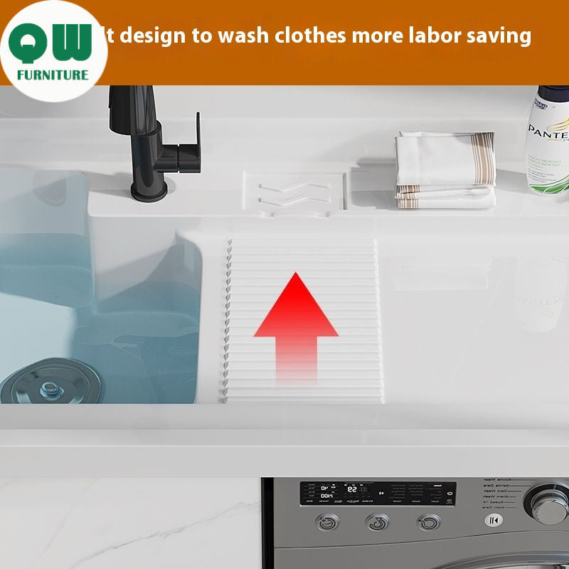 QW- Bathroom cabinet and bathroom sink set