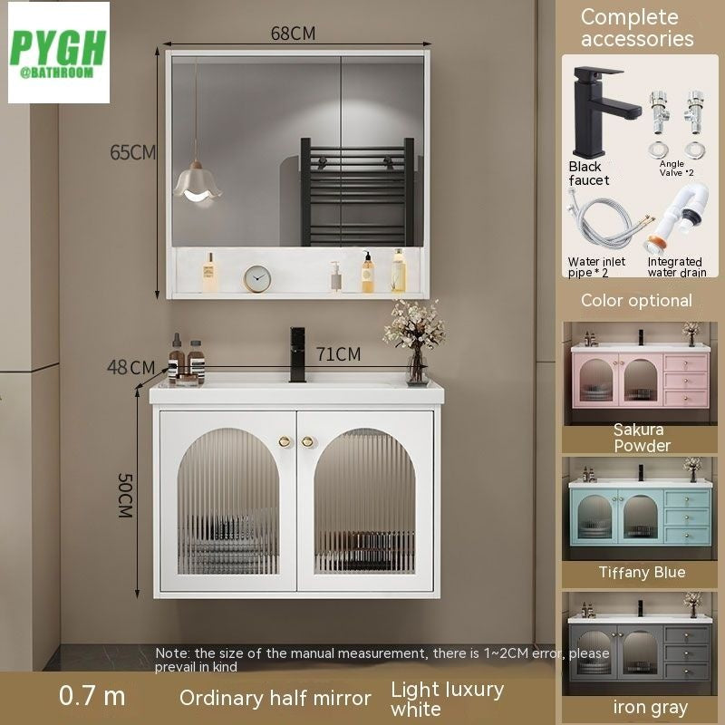 QW- Smart Mirror Real Wood Storage Bathroom Wash Cabinet