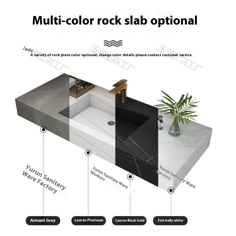 QW- Custom-made Real Wood Storage Cabinet Smart Mirror Sink in the Bathroom