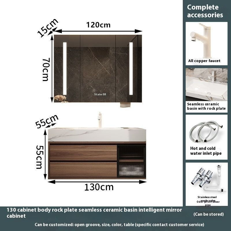 QW- Custom-madeBathroom CounterBathroom Storage CabinetSmart Mirror CabinetBathroom Basin